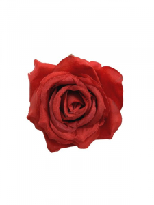 Róża kwiat wyrobowy 10 cm intensywna czerwień