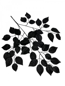 Liść róży 57 cm czarny
