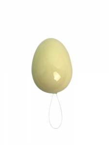 Jajko kurze na zawieszce 7 cm jasno żółte