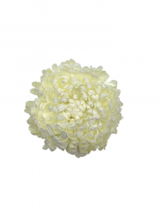 Chryzantema kwiat wyrobowy XL 16 cm kremowa