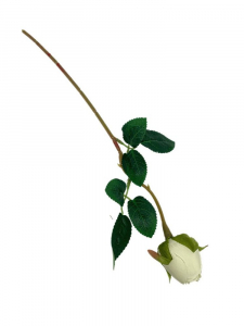 Róża gałązka 37 cm kremowa