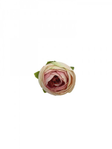 Pełnik kwiat wyrobowy 3,5 cm jasny róż z kremem