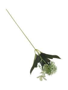 Czosnek gałązka 36 cm zielono biały omszony