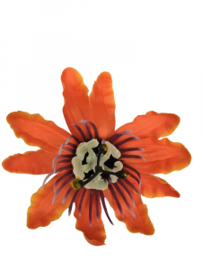 Męczennica kwiat wyrobowy 12 cm pomarańczowa