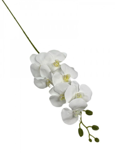Storczyk silikonowy gałązka 107 cm biały