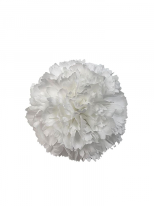 Goździk kwiat wyrobowy 10 cm biały