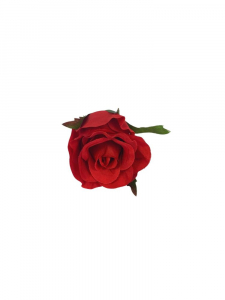 Róża główka 5 cm rubinowa