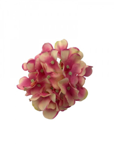 Hortensja kwiat wyrobowy 13 cm różowo kremowa