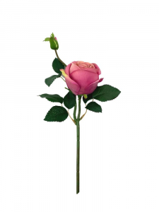 Róża kwiat pojedynczy 36 cm różowy
