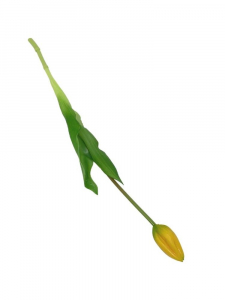 Tulipan silikonowy kwiat pojedynczy 43 cm żółty