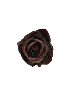Róża główka 8 cm ciemny brąz