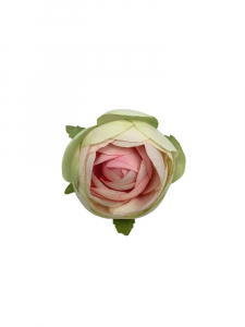 Pełnik kwiat wyrobowy 5 cm jasno zielony z jasnym różem