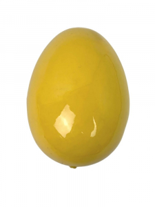 Jajo strusie 15 cm żółte
