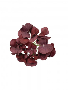 Hortensja kwiat wyrobowy 13 cm pudrowy bordowy