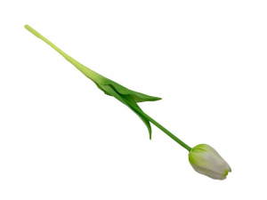 Tulipan silikonowy 46 cm biały