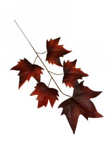 Klon liście gałązka 54 cm brązowo rude