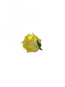 Róża główka 6 cm jasno żółta
