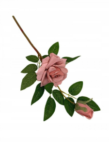 Róża gałązka 47 cm brudny róż