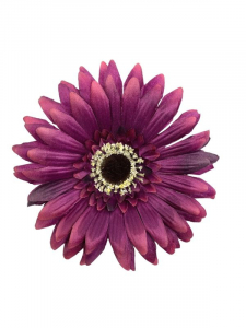 Gerbera kwiat wyrobowy 16 cm ciemny fiolet