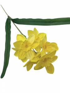 Narcyz kwiat pojedynczy 47 cm żółty