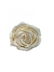 Róża kwiat wyrobowy 10 cm kremowa