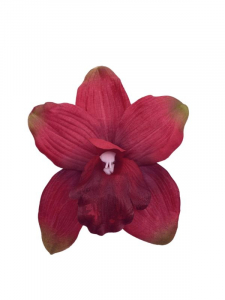 Storczyk kwiat wyrobowy 16 cm czerwony