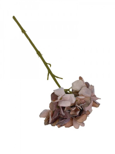 Hortensja gałązka 32 cm jasny fiolet z odcieniem kawy z mlekiem