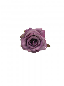 Róża matowa główka 6 cm fioletowa cieniowana