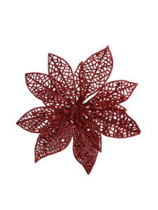 Gwiazda betlejemska na spince 16 cm czerwona