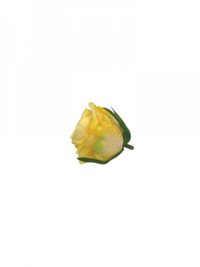 Róża wyrobowa główka 6 cm żółta