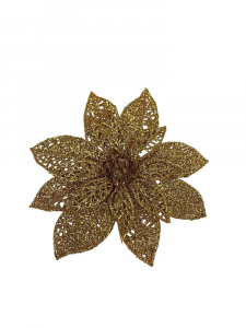 Gwiazda betlejemska na spince 16 cm złota