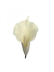 Kalia kwiat wyrobowy 19 cm kremowa
