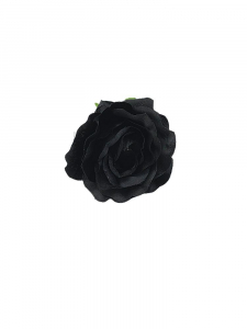 Róża kwiat wyrobowy 9 cm czarna