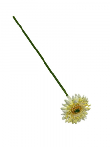 Gerbera gałązka 49 cm jasno żółta