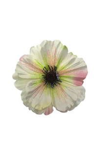 Mak kwiat wyrobowy 10 cm kremowy z jasno różowym cieniowaniem