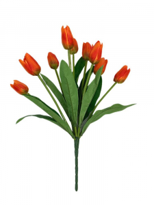 Tulipany bukiet 39 cm pomarańczowe