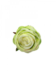 Róża kwiat wyrobowy 8 cm jasno zielona