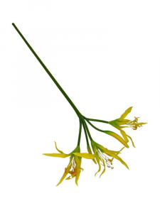 Ismena kwiaty gumowe gałązka 69 cm żółta