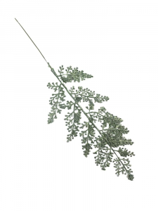 Paproć liść 36 cm biało zielona