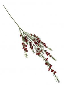 Gałązka z kwiatuszkami XL 108 cm czerwona