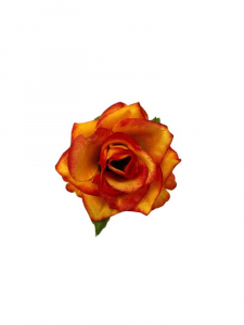 Róża główka 6 cm pomarańczowa