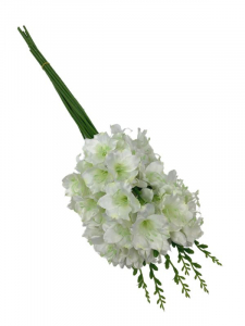 Frezja kwiaty na gałązce 69 cm biała