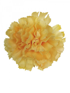 Goździk kwiat wyrobowy 8 cm żółty