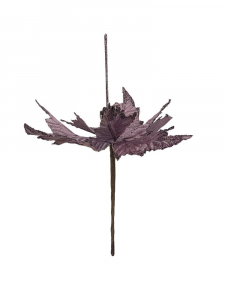 Gwiazda betlejemska na piku 30 cm fioletowa