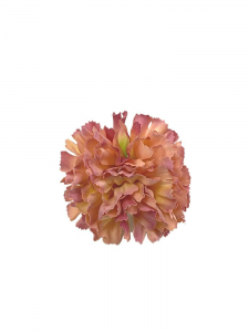 Goździk kwiat wyrobowy 8 cm karmelowo fioletowy