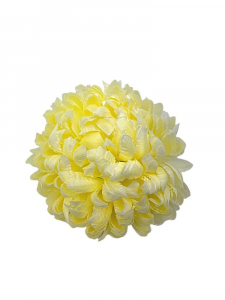 Chryzantema kwiat wyrobowy 14 cm kremowo żółta