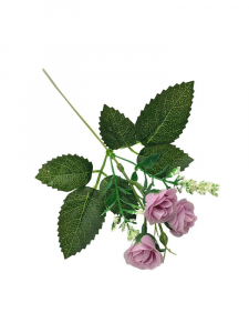 Różyczka gałązka 40 cm fioletowa
