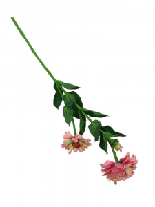 Cynia gałązka 62 cm różowa z zielenią