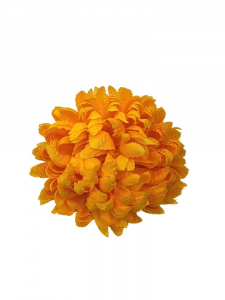 Chryzantema kwiat wyrobowy 14 cm jasno pomarańczowa