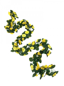 Girlanda z kwiatami 200 cm żółta